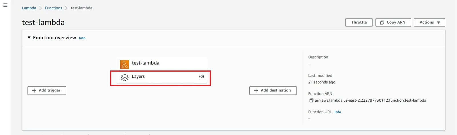 Lambda function selection